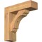 Ekena Millwork Olympic Block Smooth Bracket w/ Offset Brace, Western Red Cedar, 5 1/2"W x 18"D x 18"H BKT0604X18X18OLY05SWR - alternate 1